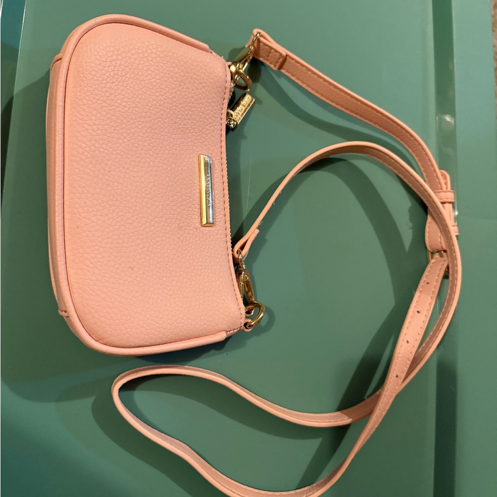 Anne Klein New peach pink crossbody bag purse - Picture 6 of 7